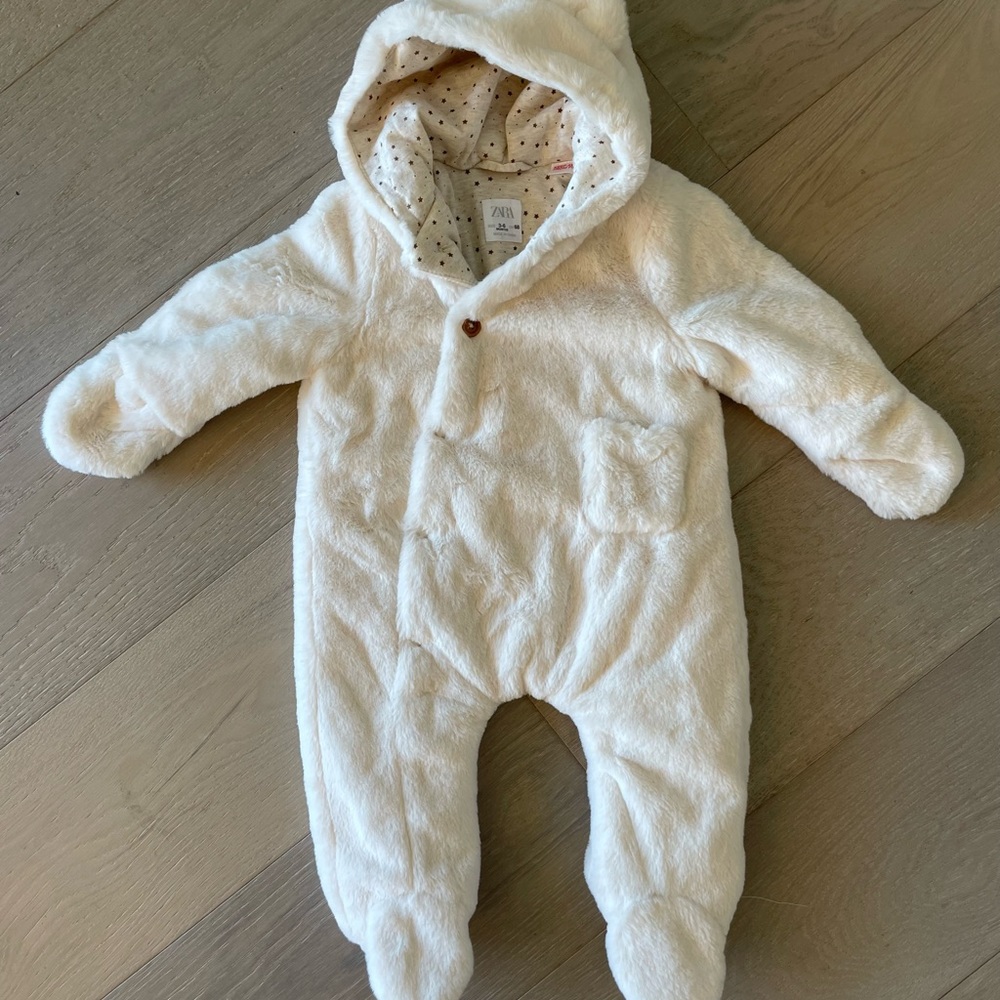 Zara Baby Faux Fur Romper